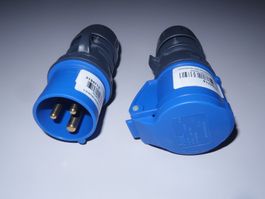 CEE16/3 Stecker und Kupplung IP44 von A.Steffen