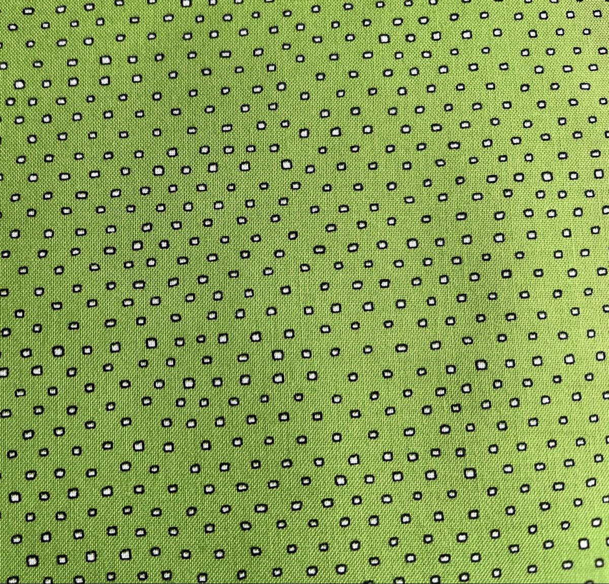 Tessuti: Patchworkstoff grün mit Punte weiss/schwarz umrandet – Nuovo (secondo la descrizione) da Seuzach venduto da KreativmitStoff 2