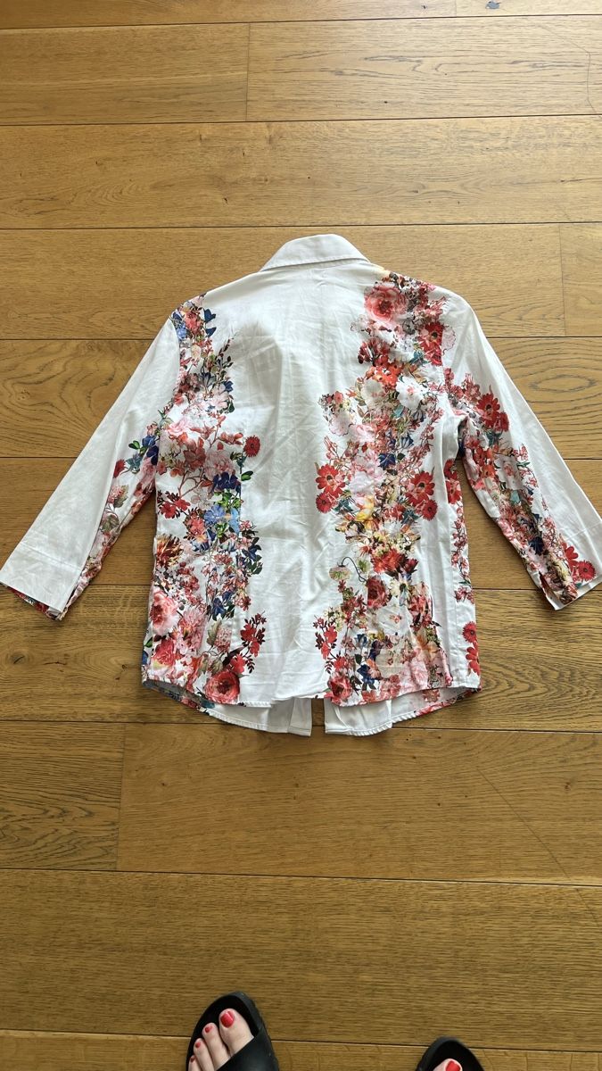 Camicette: Mara Camicie Bluse, Italienische Baumwolle mit Blumenmuster – Nuovo (secondo la descrizione) da Rütihof venduto da Rosy13 4