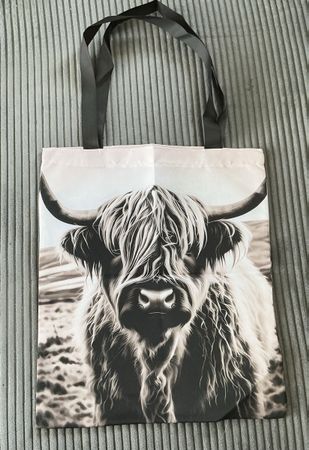 Tasche mit Schottischem Hochlandrind Motiv, Sommer-Shopping-
