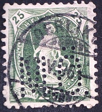 Alle Briefmarken: Perfin   45 – Gebraucht aus Opfikon von webstar30
