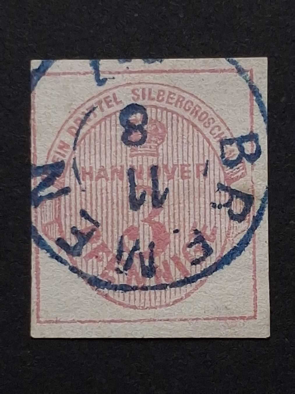 Alle Briefmarken: Hannover Mi-Nr. 6 a  gestempelt  400 Fr – Gebraucht aus Kriens von Nidfeld45 1