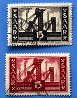 Briefmarken aus  Saarland 1952 Ansichten des Saarlandes