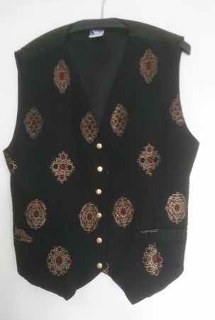 Weste / Gilet Yessica schwarz mit Stickerei