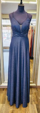 Elegantes Abendkleid, Glitzer, Gr. 36, NEU
