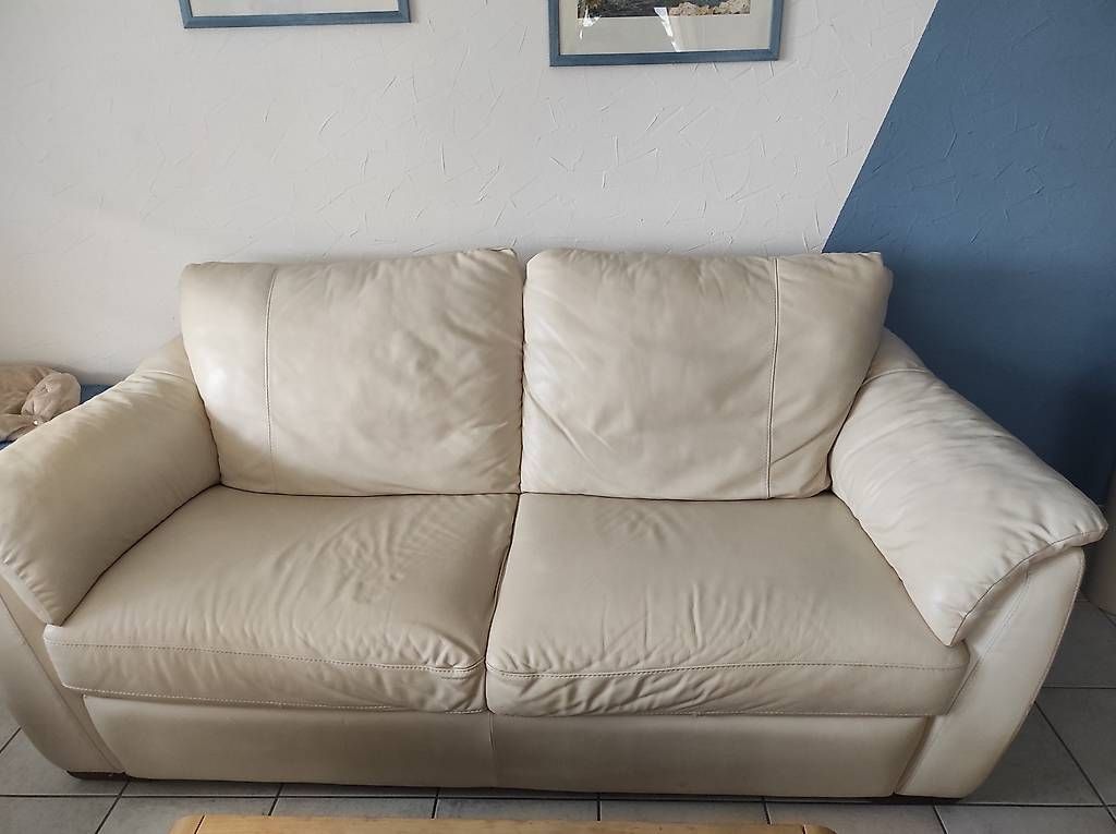 Divani: Echtledersofa beige – Usato da Leuggern venduto da FioriFuchs 4