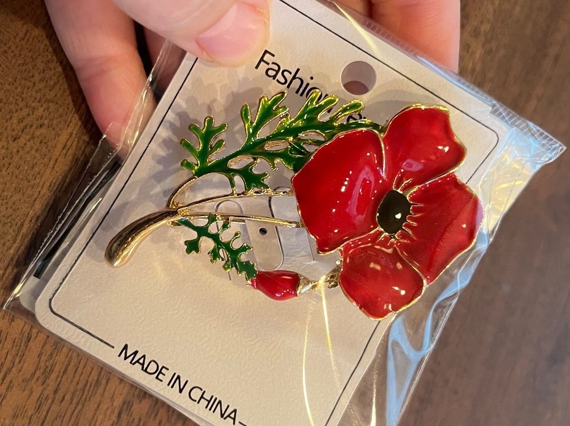Spille & Fermagli: Mohnblumen Brosche – Nuovo e nell'imballaggio originale da Gams venduto da Mariawicca 1
