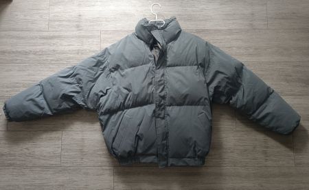 Fear of God Essentials Puffer Jacket - Silver Reflective