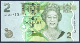 Fiji 2 Dollar 2012 P-109b UNC