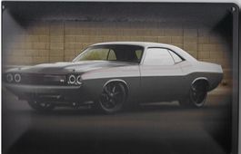 Blechschild-DODGE CHALLENGER HEMI 1970