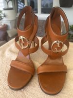 Gucci Saddle Soft Lux 1973 Sandals Ginger Bread — Gr. 38.5
