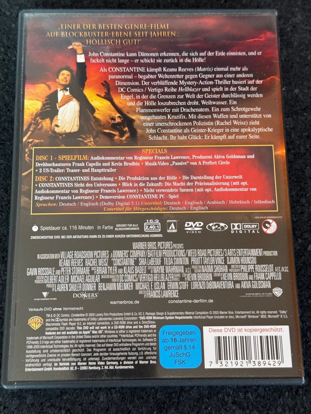 Alle DVDs: Constantine 2 Disc Edition DVD DE/EN Keanu Reeves – Gebraucht aus Fribourg von tschjoly 1
