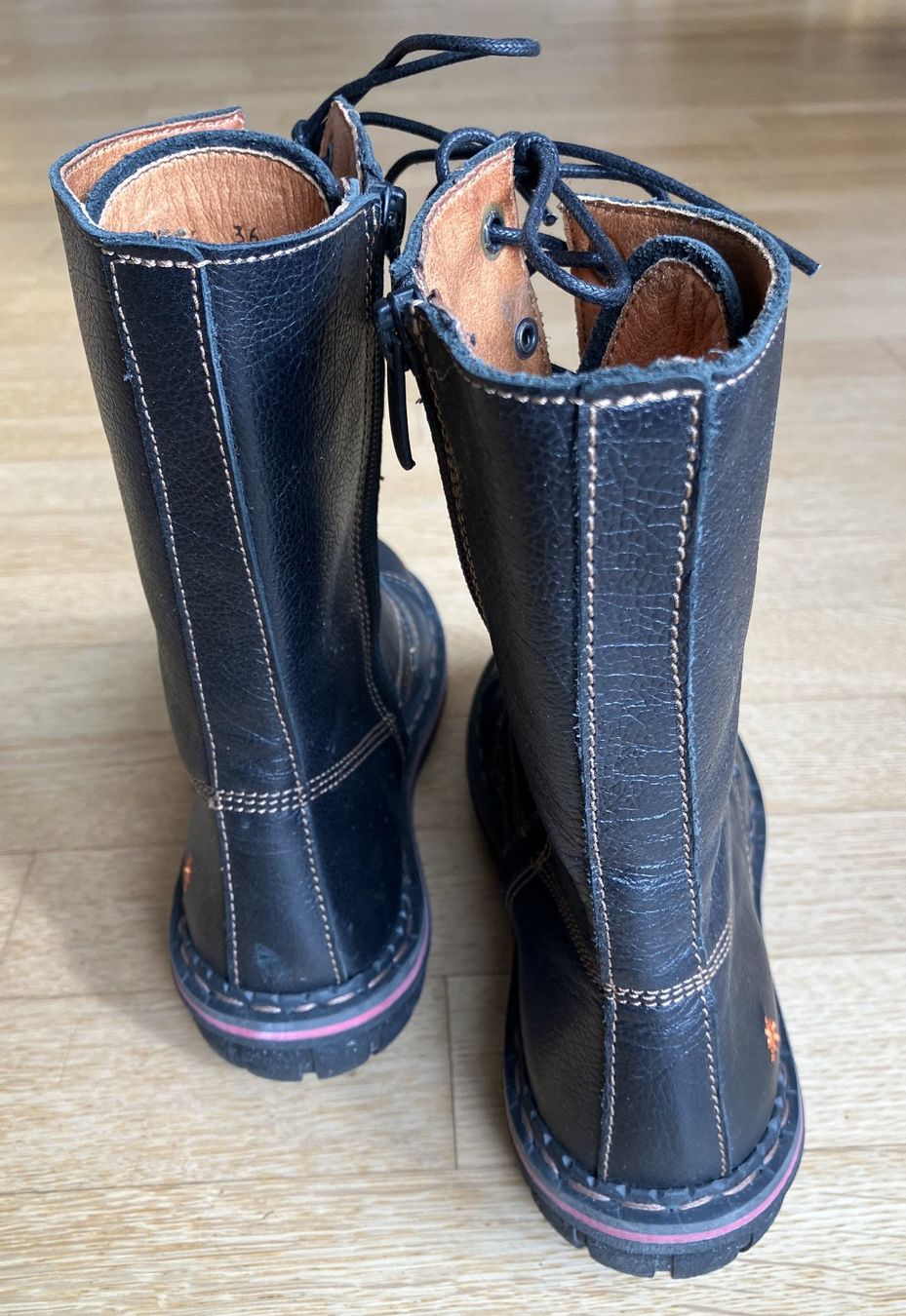 Art Scarpe da donna: Art "Assen" schwarze Leder Stiefel Gr. 36 – Usato da Wolfwil venduto da Verbenia 2