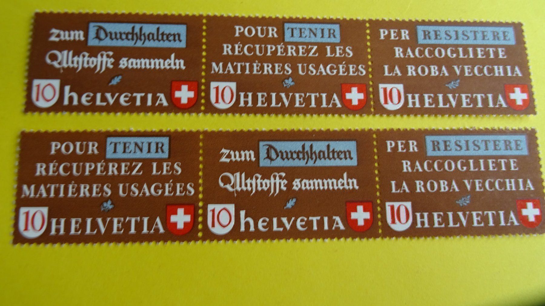 Tutti i francobolli: 1942 ALTSTOFFVERWERTUNG: SATZ COMPLET – Nuovo (secondo la descrizione) da Eschenbach SG venduto da eDaisy 2