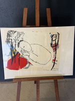 Lithographie Gilbert Matial signée encadrée