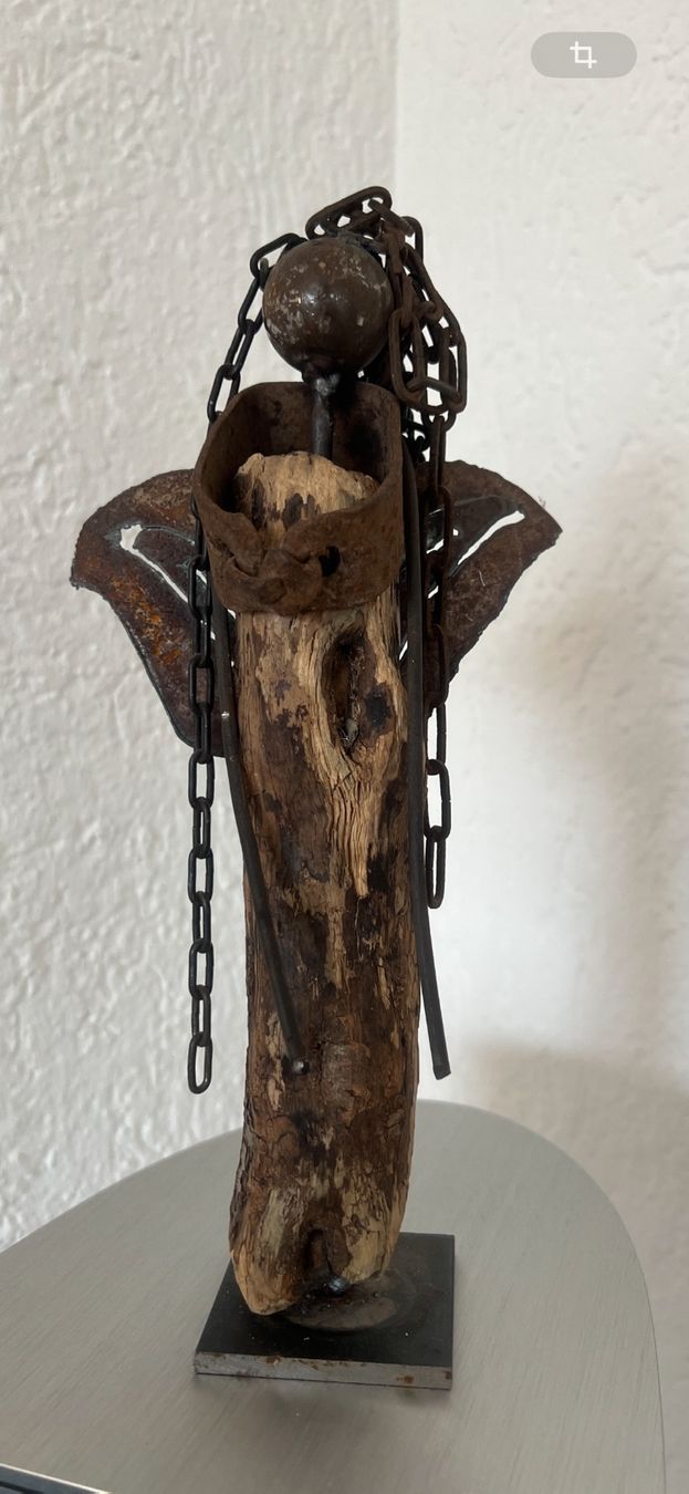 Figuren: Engel aus Schwemmholz und Eisen – Gebraucht aus Wittenbach von abenlo