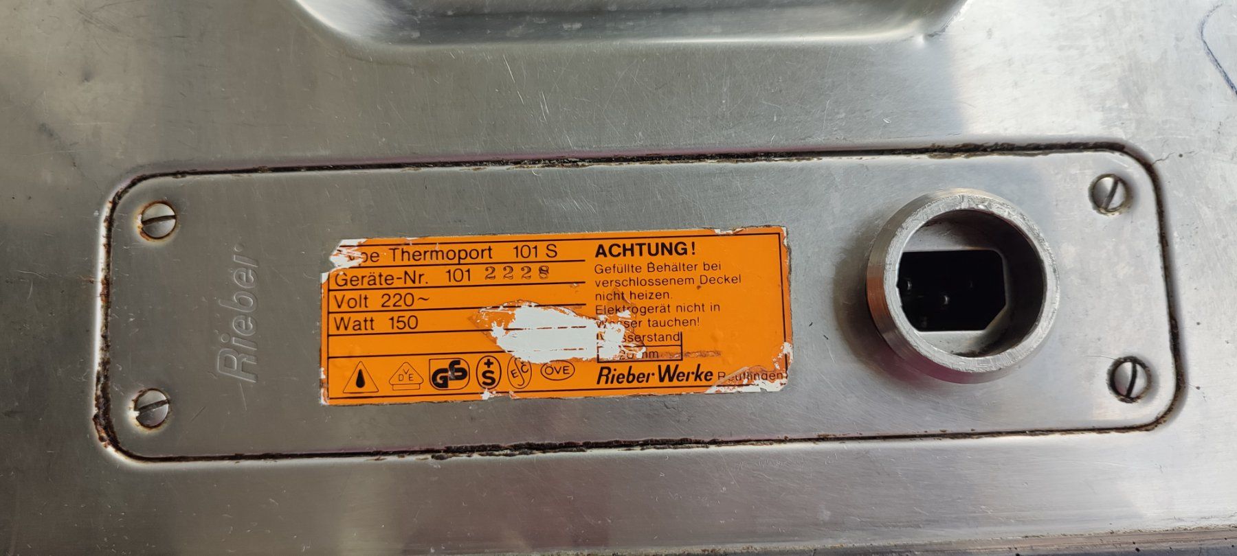 Küchengeräte: Rieber Thermoport unbeheizbar reduziert – Gebraucht aus Pratteln von Thermocare 6