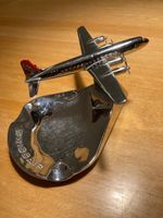 Ancien cendrier Swissair Bühler 6491 – Douglas DC-6 chromé