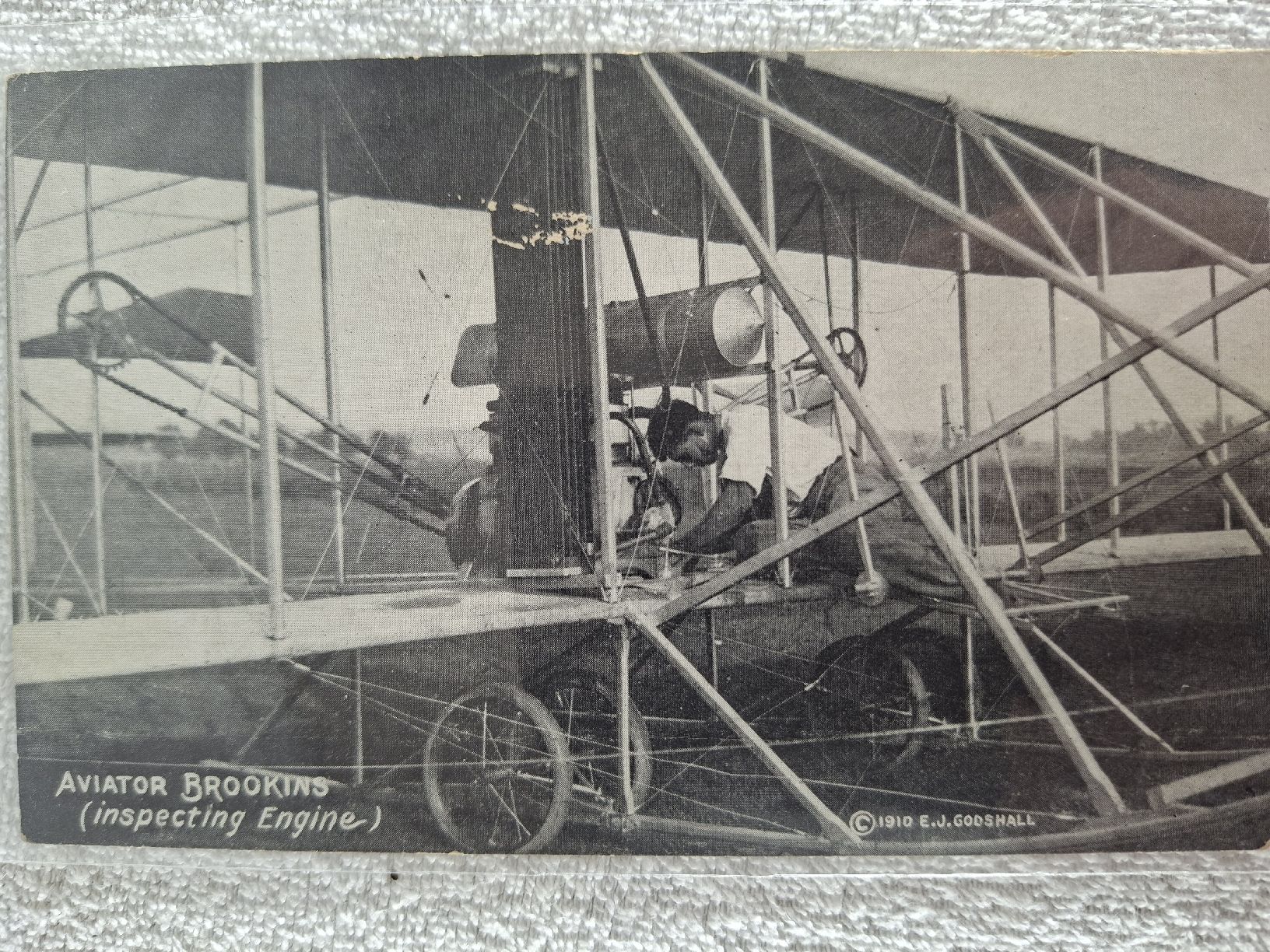 Cartoline postali: Aviatikpostkarten,Luftpionier Brookins 1910 – Usato da Grindelwald venduto da carro5 1