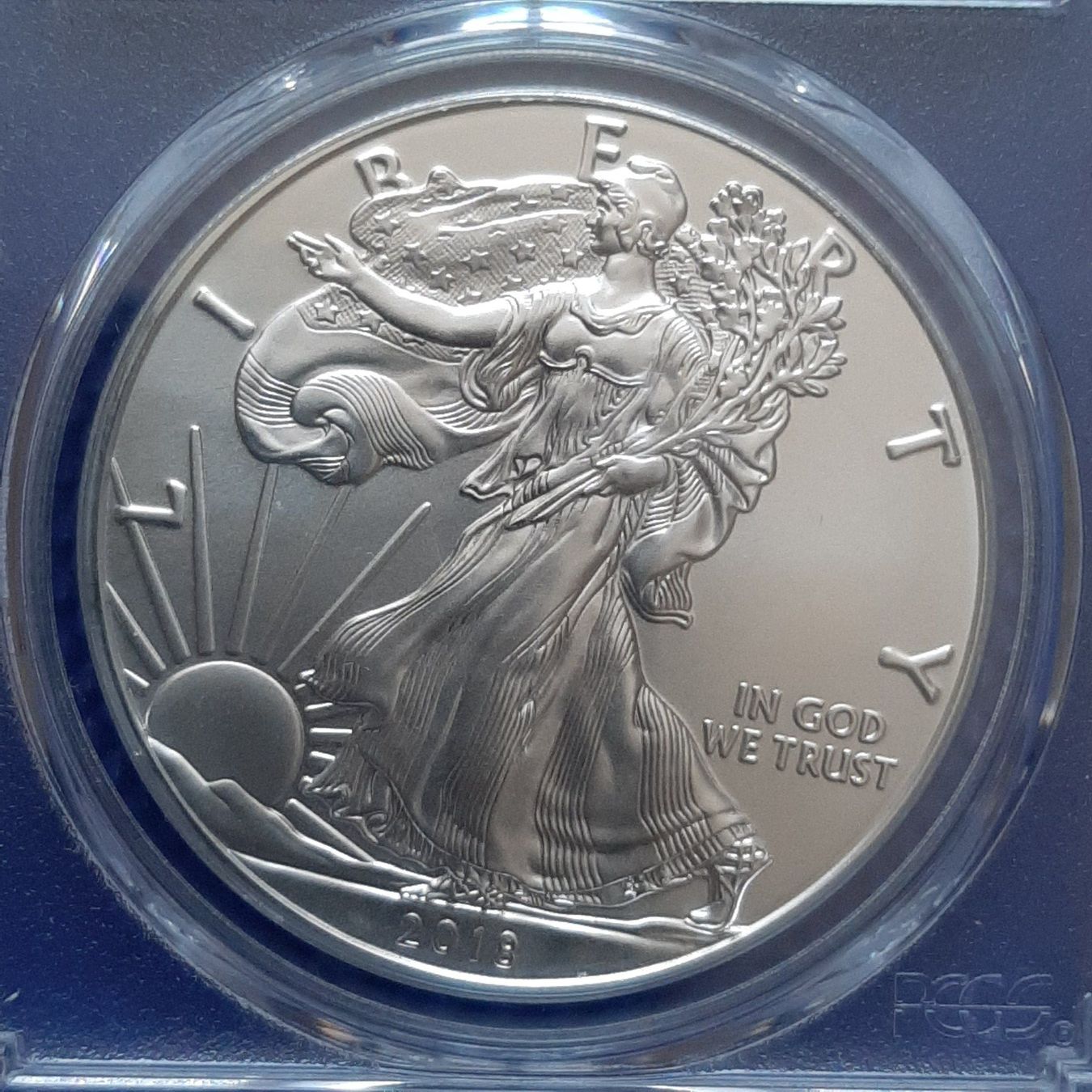 Alle Münzen: Silver Eagle 1$ 2018 First Strike PCGS MS70 – Gebraucht aus Carouge GE von cecob0909 1