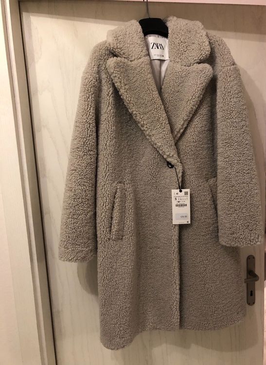 Manteau court discount effet mouton zara