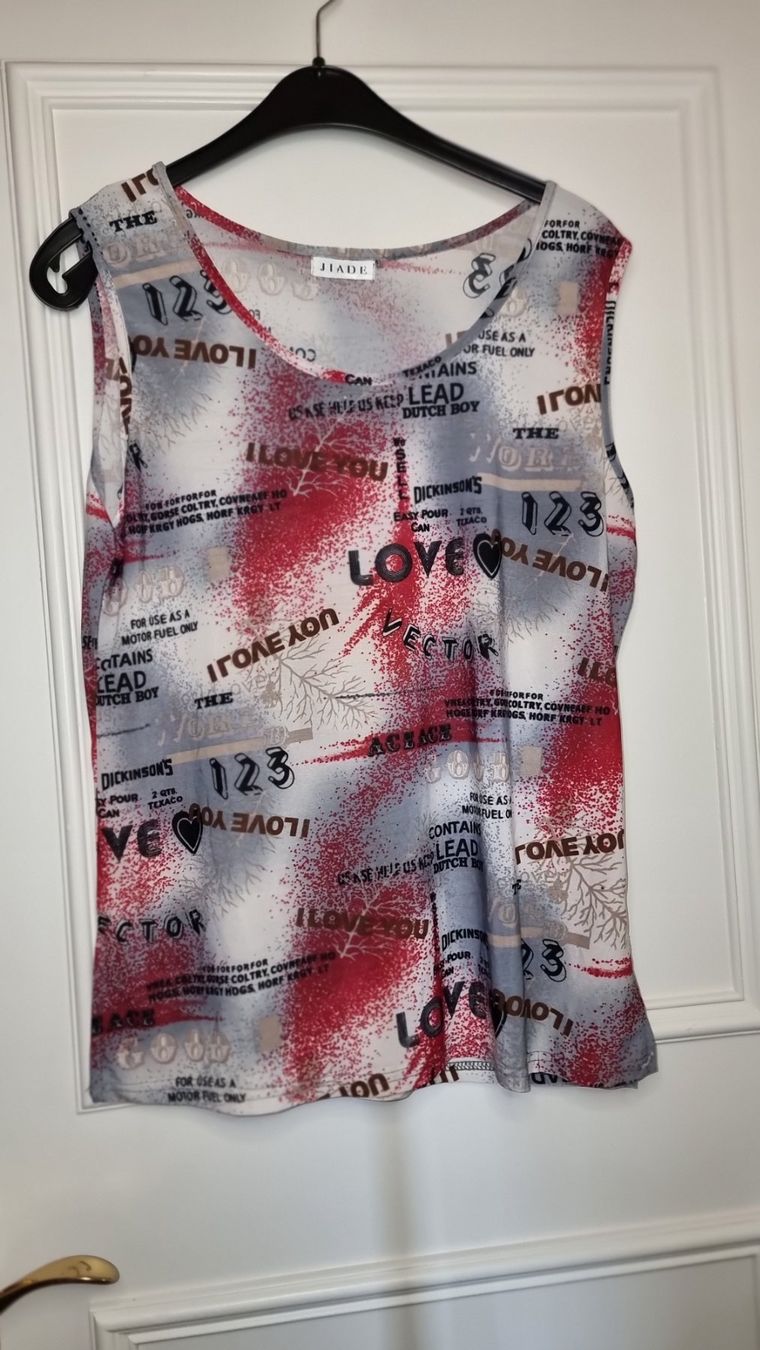 Tops: Jiade Top Tanktop Sommer Print Gr. 40/L – Gebraucht aus Wald ZH von CapLux
