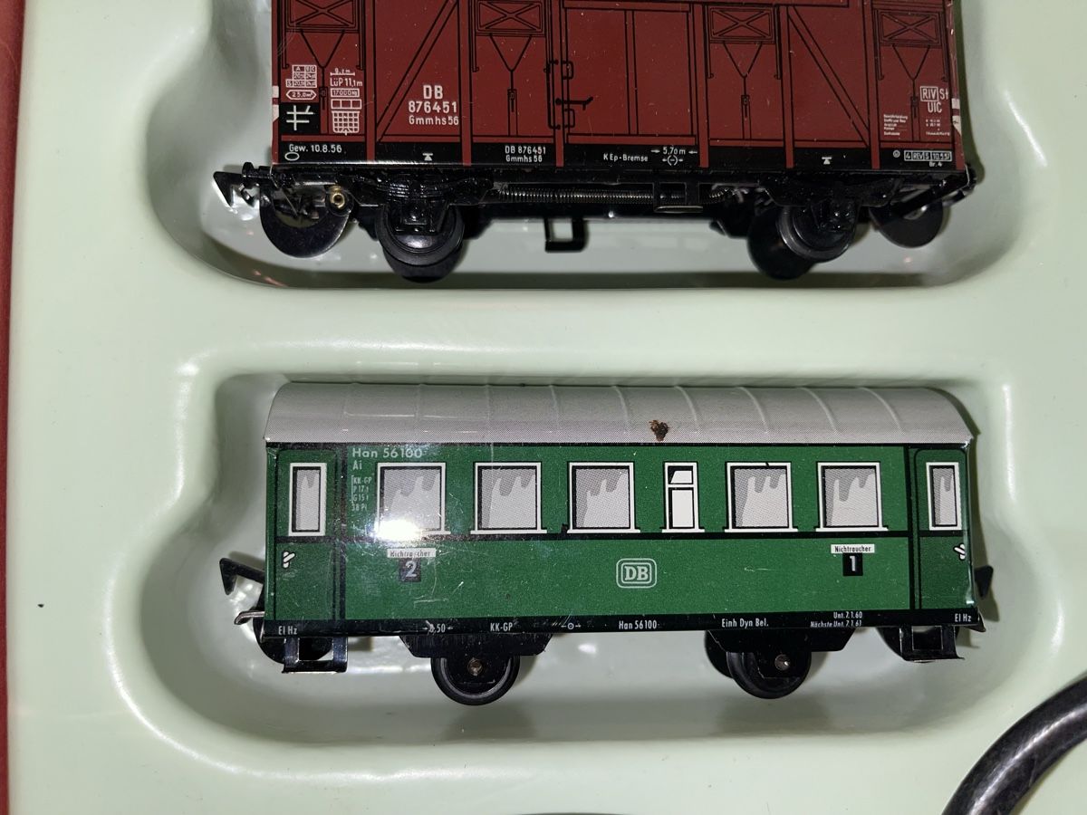 Modelleisenbahnen: BUB Eisenbahn HO Dampflok mit Wagen, Schienen, Trafo – Gebraucht aus Siebnen von speedy63 4