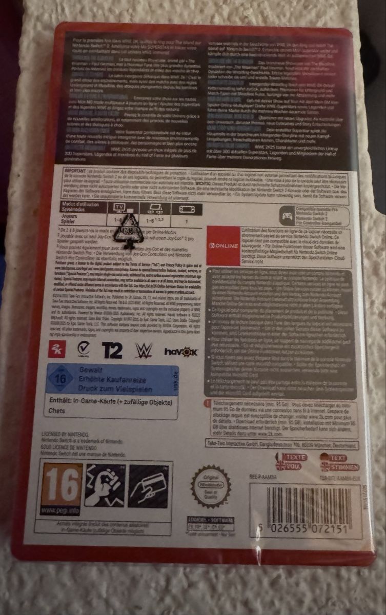 Nintendo Giochi: WWE 2K25 Nintendo Switch | NEU & OVP – Nuovo e nell'imballaggio originale da Gnosca venduto da Jay.Kay 1