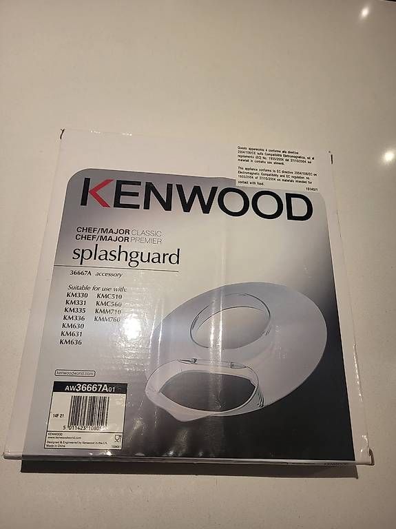Kenwood Elettrodomestici da cucina: Kenwood couvercle Splashguard 36667A – Nuovo e nell'imballaggio originale da Romanel-s-Lausanne venduto da Nella25
