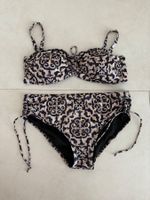 Bikini Damen gemustert Grösse 40 neu schwarz