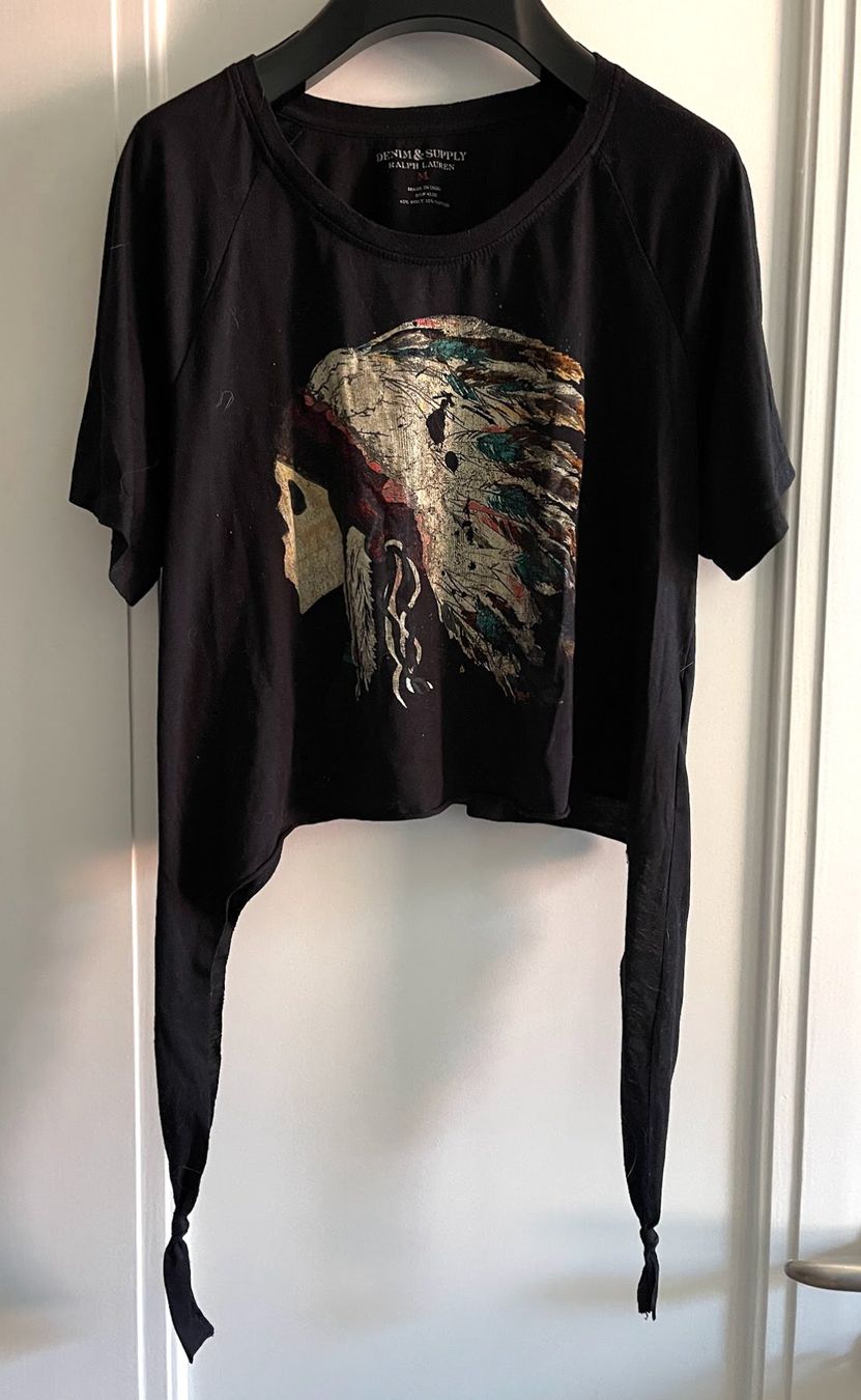 Ralph Lauren T-shirt: Ralph Lauren Denim & Supply crop tee – Usato da Zürich venduto da aliiix