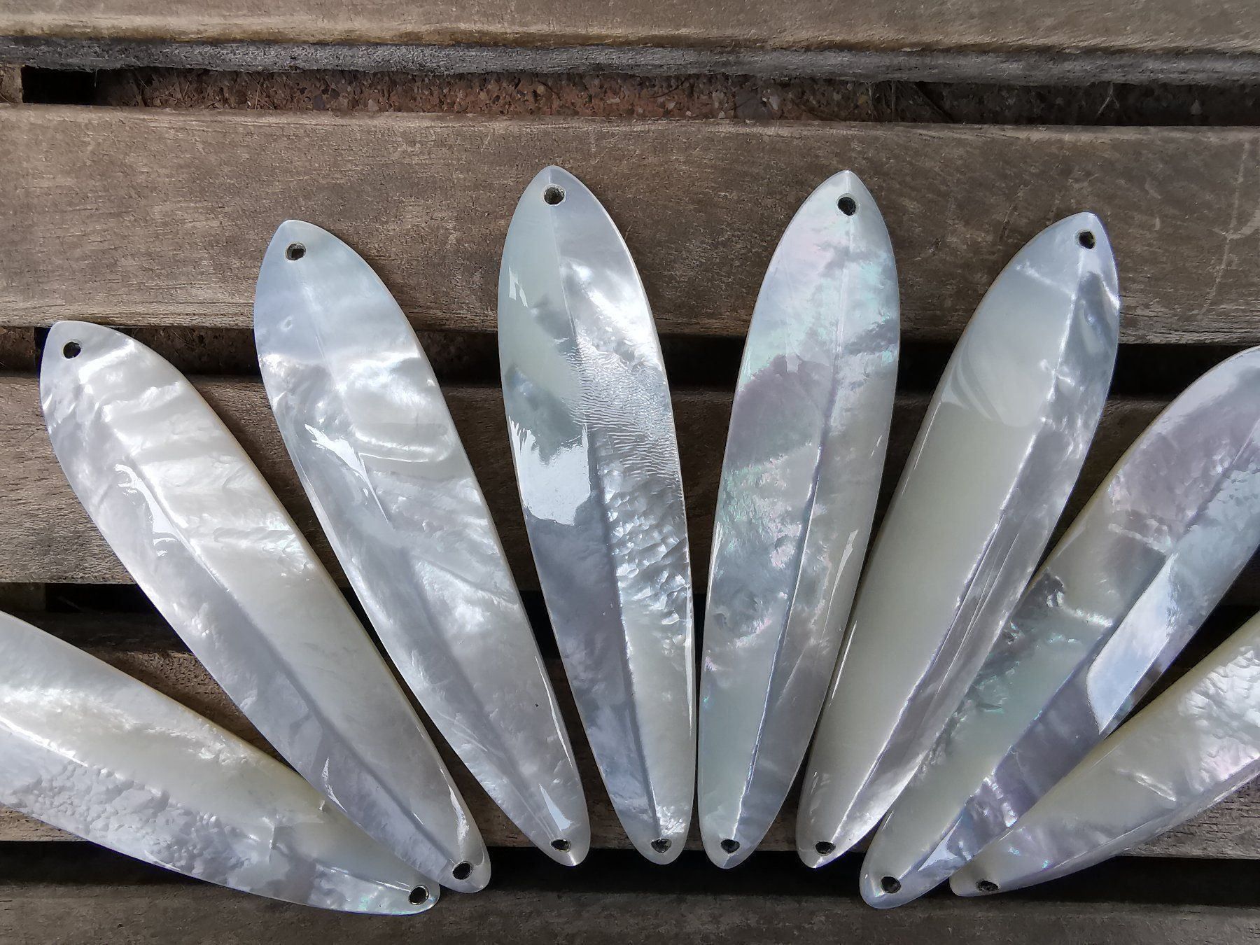 Esche: Diamond Crystal Premium Perlmuttspange ca. 100mm – Nuovo (secondo la descrizione) da Arbon venduto da Helmuth 5