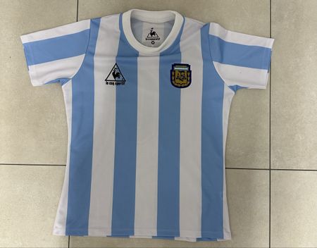 Maillot Argentine Maradona 10 - Le Coq Sportif vintage
