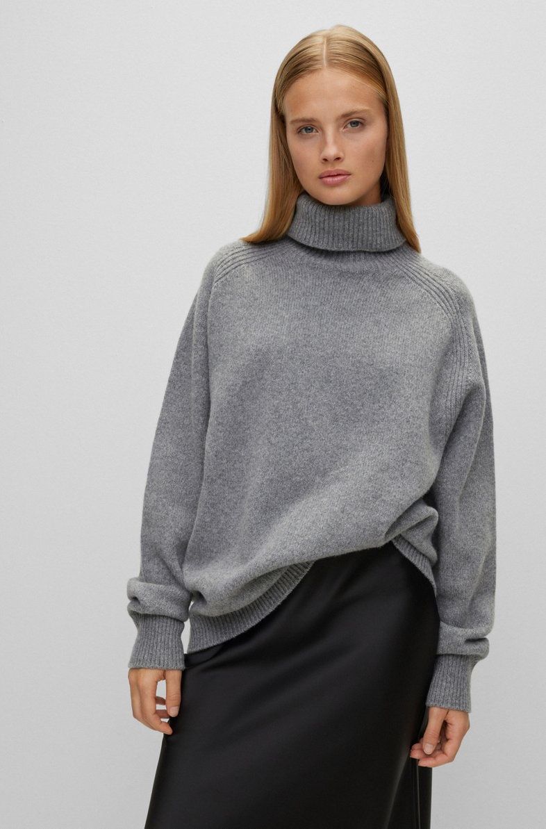 Hugo Boss Maglioni & Felpe: BOSS ALL-GENDER RELAXED-FIT PULLOVER AUS SCHURWOLLE – Nuovo e nell'imballaggio originale da Zürich venduto da luxuryoutlet1 2