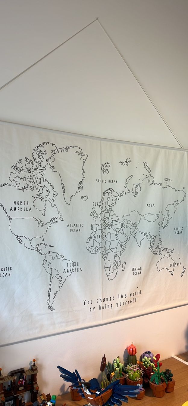 Foto & Immagini: Affiche en tissue mappemonde – Usato da Vaumarcus venduto da gwolfer