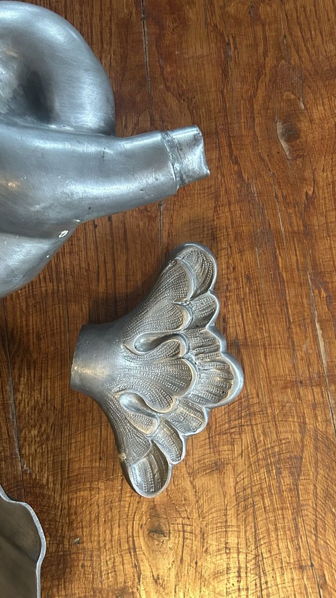 Sculture & Statue: Lavabo Delfin Muschel Zinn – Usato da Riedholz venduto da Frettchen63 7