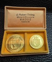 Liechtenstein Goldmünzen 25 & 50 Fr. 1956 Satz