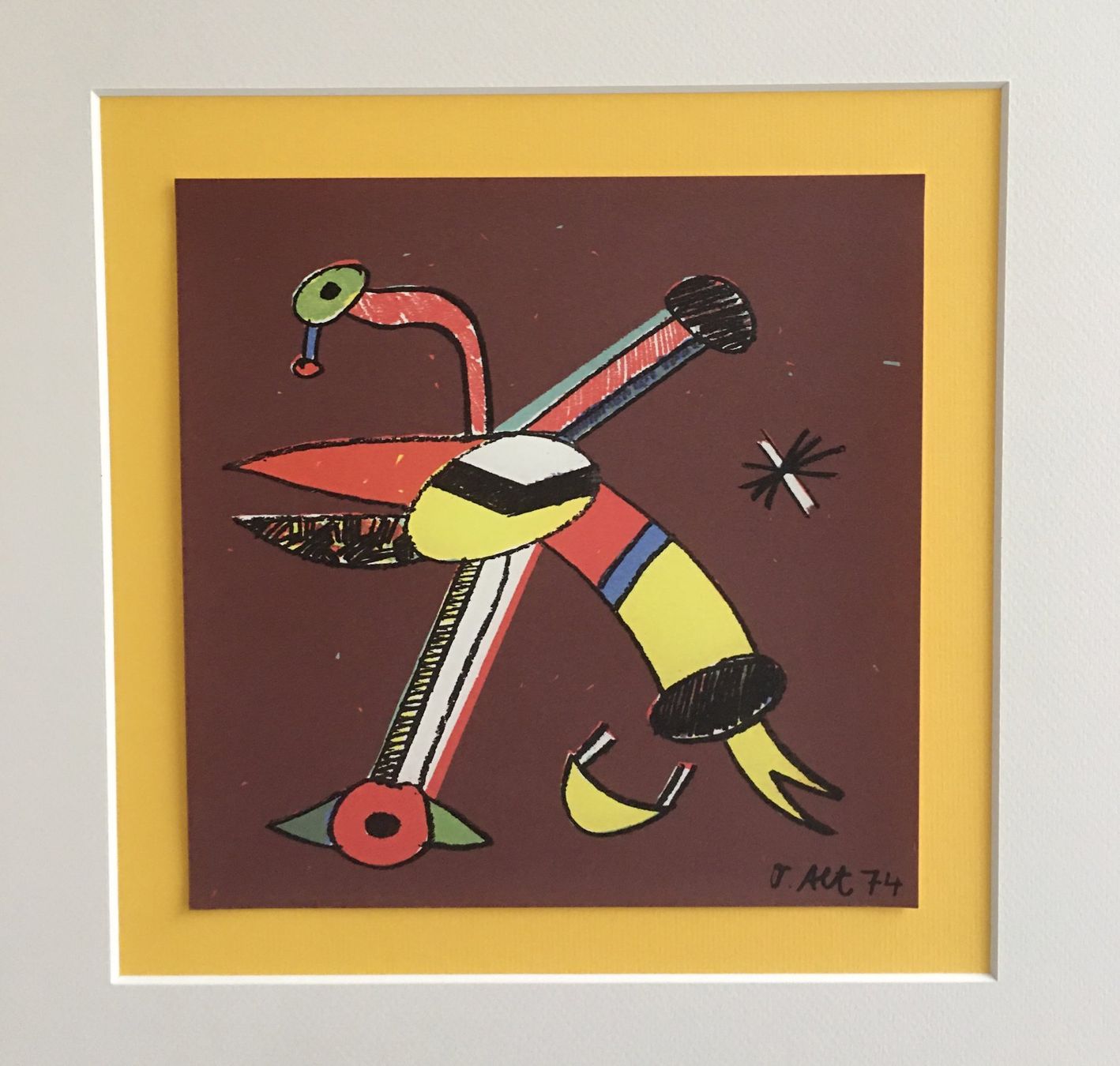 Grafica & Litografie: Otmar Alt   Original Farblithographie   "Pelikan" – Usato da Nennigkofen venduto da Sommersonnen 2