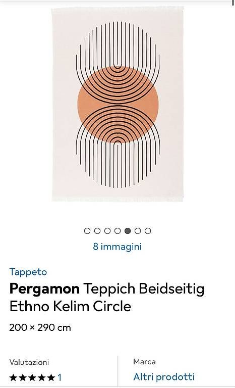 Tappeti: Tappeto in cotone double face 200x290 – Usato da Tenero venduto da chi_7y8t 1