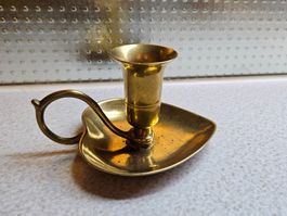 Messing Kerzenständer Herzform Kammerkerzenständer Vintage