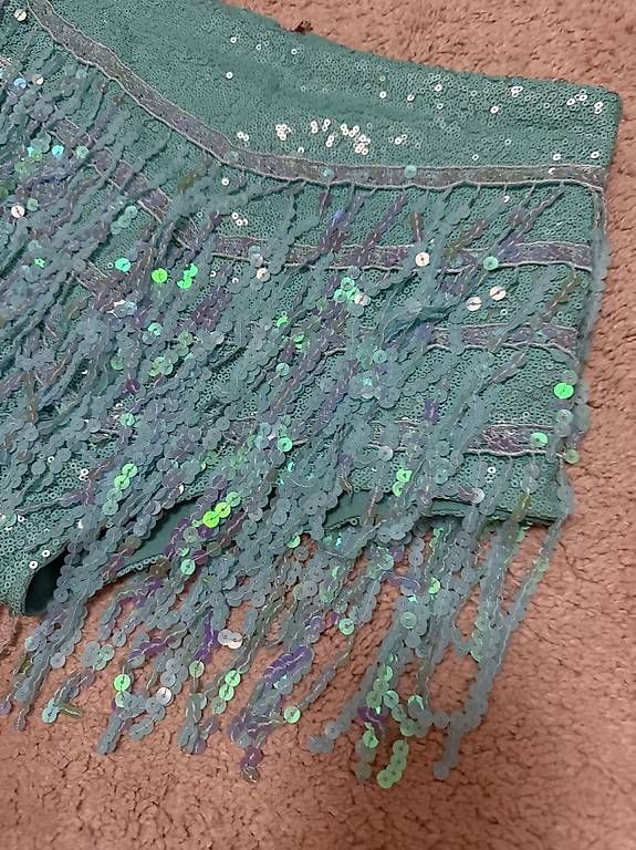 Hosen: Glitzer shorts Türkis – Gebraucht aus Bolligen von arg_v256 1