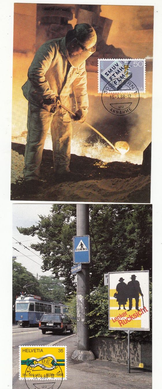 Tous les timbres: Maximumkarten 4 Stuck 1988 – D'occasion à Herrliberg par Lfrifda