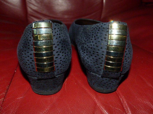 Kaiser Damenschuhe: Peter Kaiser Ballerinas, Gr. 5, dunkelblau – Gebraucht aus Nunningen von Fashion-Ave51 2