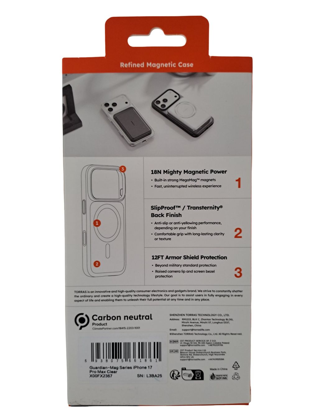Coques & Protection écran: TORRAS Guardian-Mag iPhone 17 Pro Max Hülle – Neuf (Voir description) à Männedorf par Restwert_Maennedorf 5