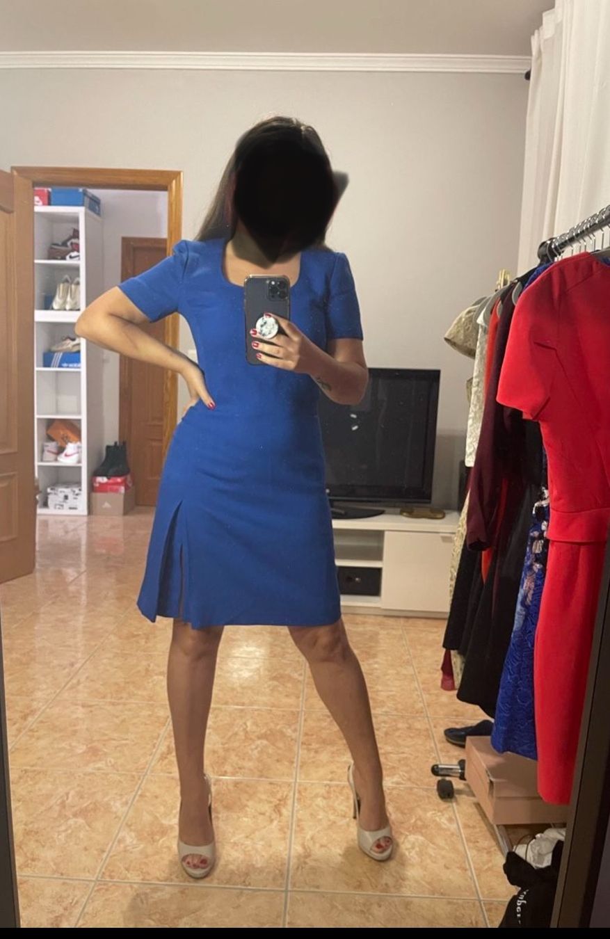 Versace Vestiti: Versace Couture blue wool dress size M – Usato da Lugano venduto da cri_djb