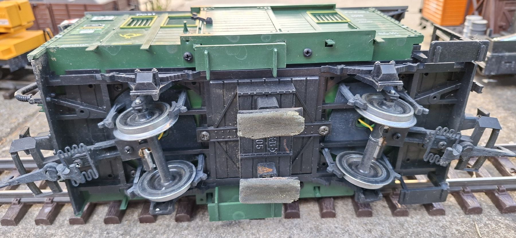 LGB Modellini di ferrovie: LGB Postwagen 3019 – Usato da Münsingen venduto da wd65 3