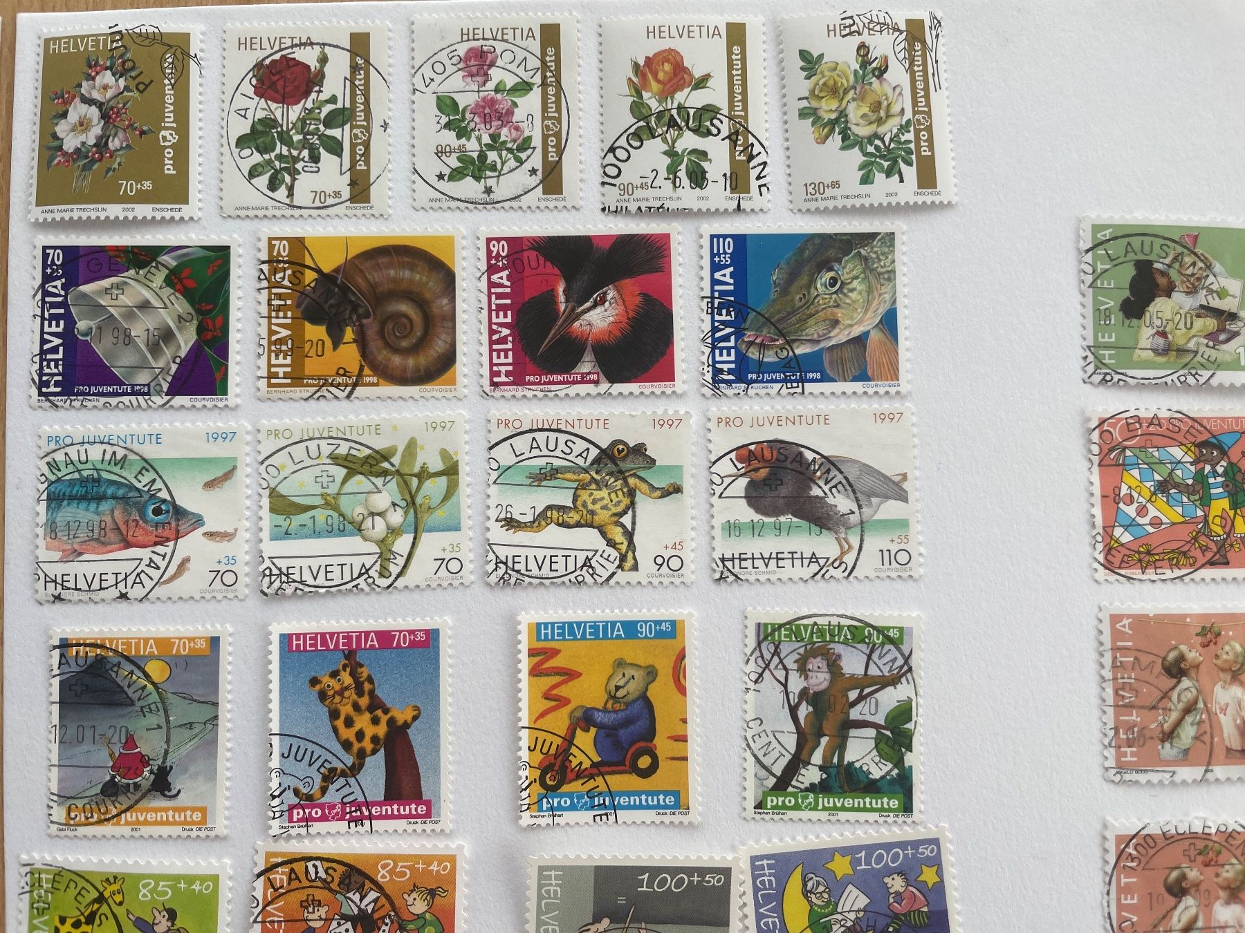 Alle Briefmarken: PJ HAUTE VALEUR dès 25.- ! – Gebraucht aus Sonceboz-Sombeval von Comment2 9