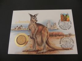 Münzbrief - 1987 - Australien 1 Dollar 1985