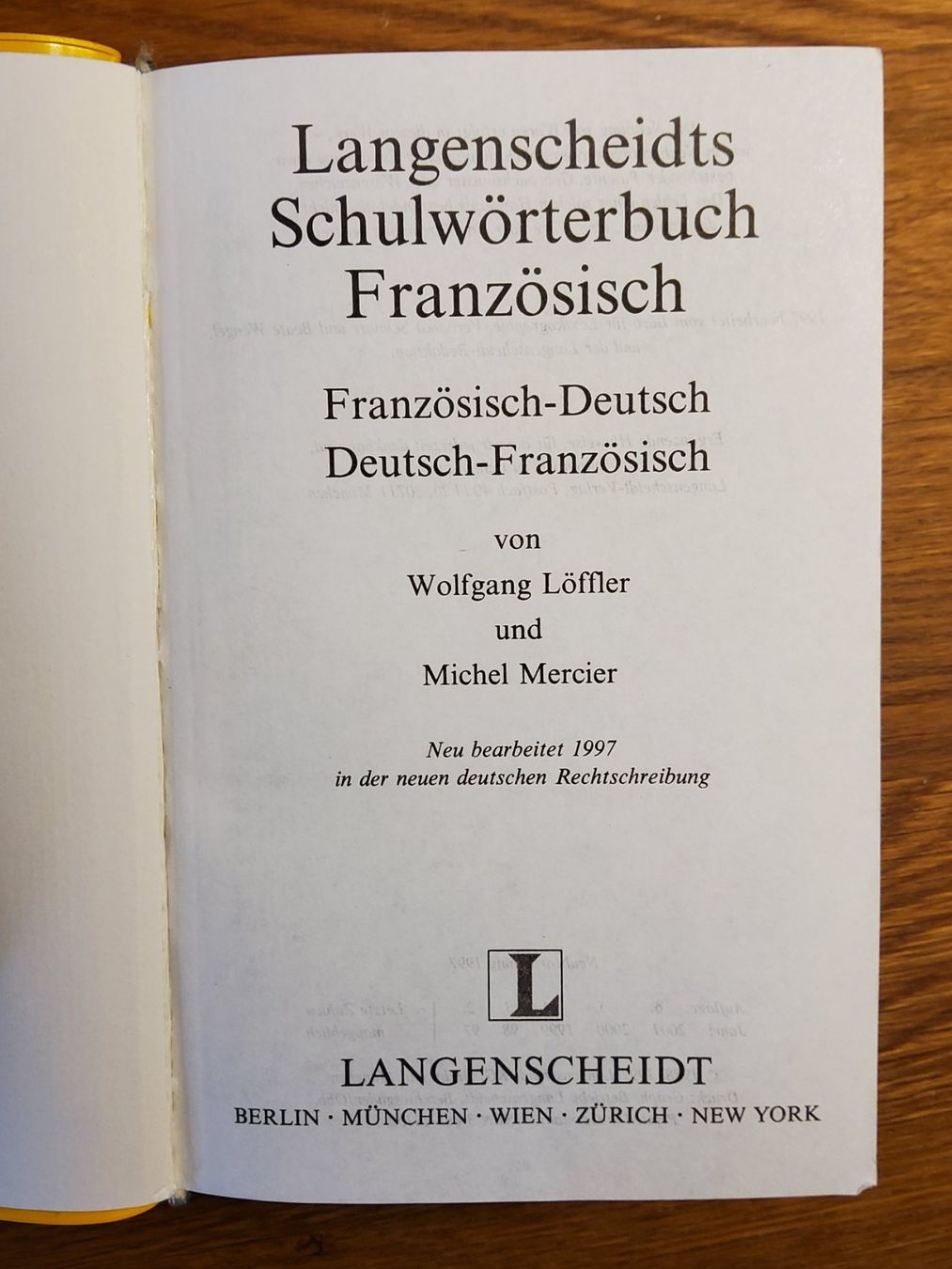 Libri: Langenscheits Schulwörterbuch "Französisch" – Usato da Bauma venduto da Sun1973 1