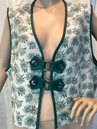 Trachten-Gilet ISOLA Austria – Leinen-Mix – Neu & Ungetragen